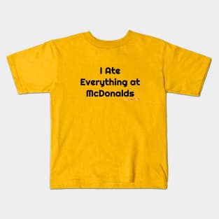 Baconsale Ate McDonalds Kids T-Shirt